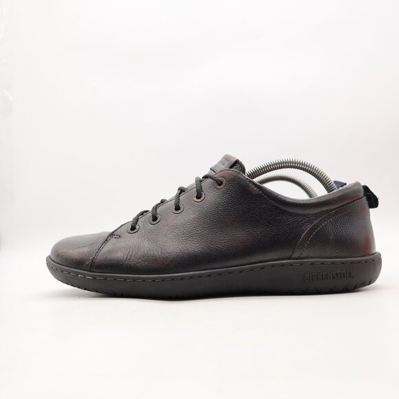 Birkenstock Islay Men's Size EU 43 Dark Brown Black Leather Casual Sneakers - Picture 4 of 10
